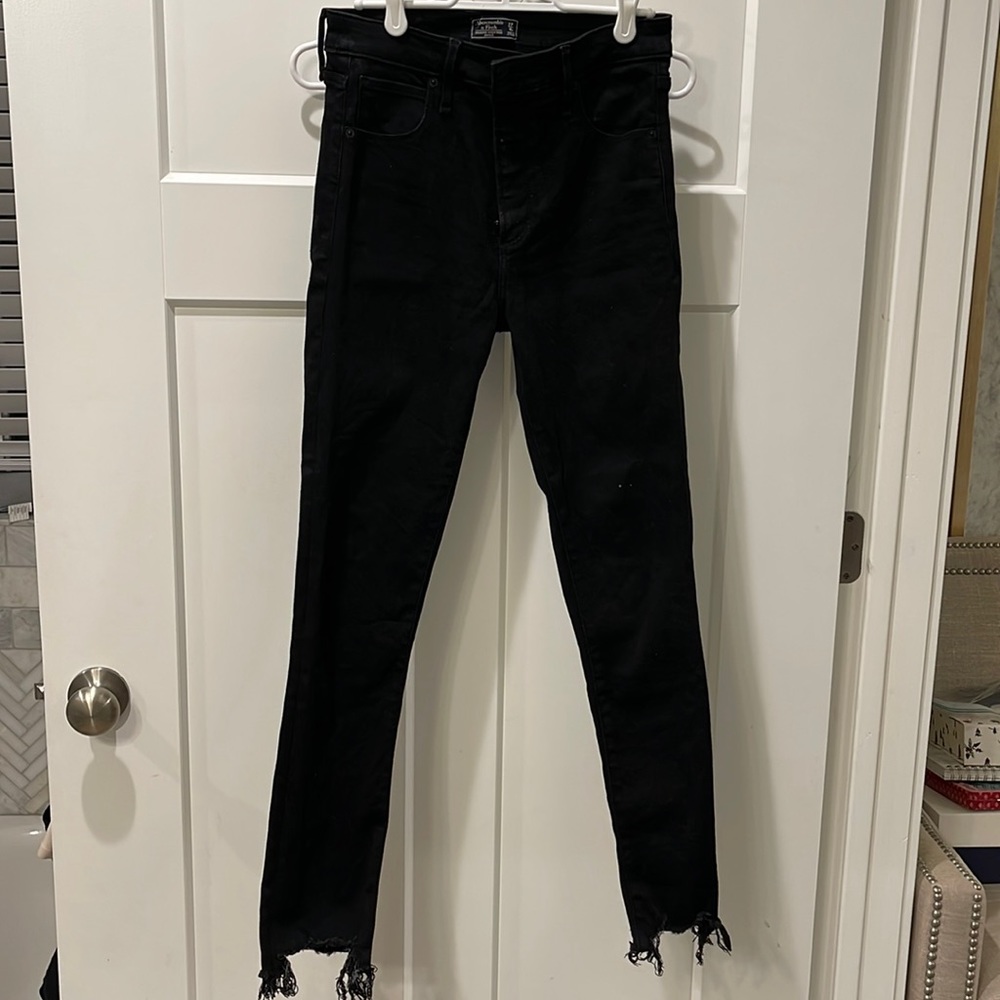 Abercrombie and Fitch black skinny jeans
